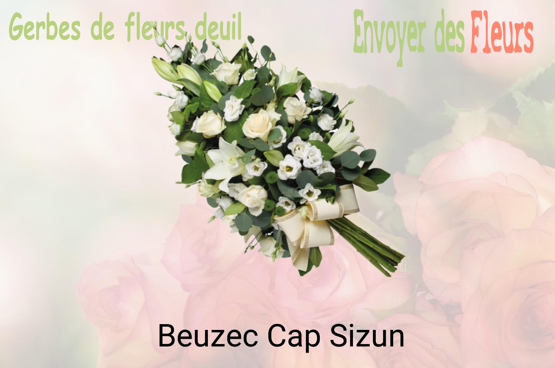 Gerbe de fleurs de deuil livrée à Beuzec-Cap-Sizun